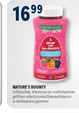 Familiprix NATURE'S BOUNTY, Kids, Vitamins or multivitamins gummies offer