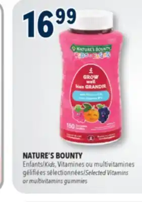 Familiprix NATURE'S BOUNTY, Kids, Vitamins or multivitamins gummies offer