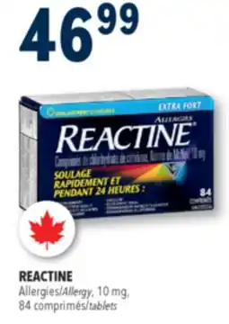 Familiprix REACTINE Allergy, 10 mg, 84 tablets offer
