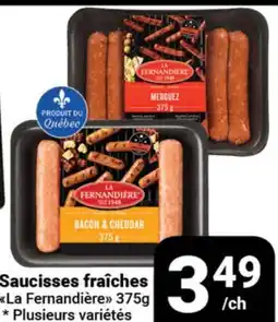 Pasquier La Fernandière Saucisses fraîches offer