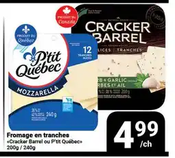 Pasquier Fromage en tranches Cracker Barrel ou P'tit Québec offer