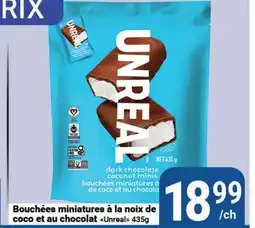 Pasquier Unreal Bouchées miniatures à la noix de coco et au chocolat offer