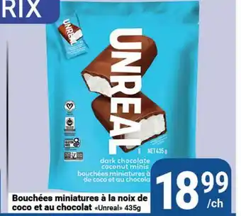 Pasquier Unreal Bouchées miniatures à la noix de coco et au chocolat offer