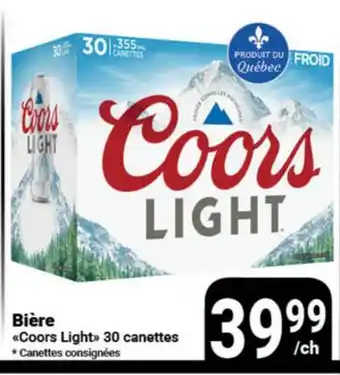 Pasquier Coors Light Bière offer