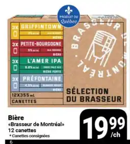 Pasquier Brasseur de Montréal Bière offer