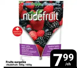 Pasquier Fruits surgelés Nudefruit offer