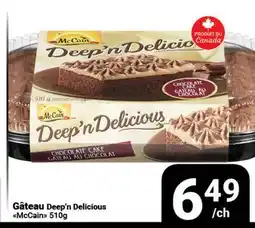 Pasquier Gâteau Deep'n Delicious McCain offer