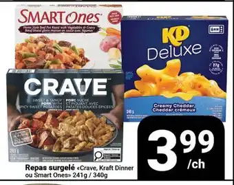 Pasquier Crave, Kraft Dinner ou Smart One Repas surgelé offer