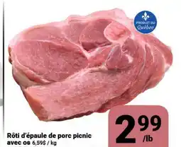 Pasquier Rôti d'épaule de porc picnic avec os offer