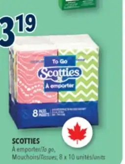 Familiprix SCOTTIES, To go, Tissues, 8 x 10 units offer