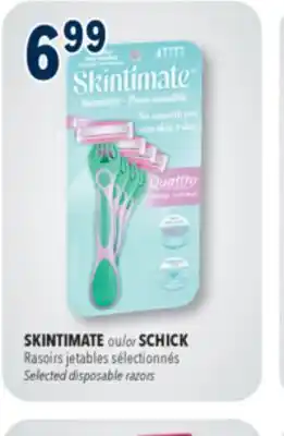 Familiprix SKINTIMATE, Selected disposable razors offer