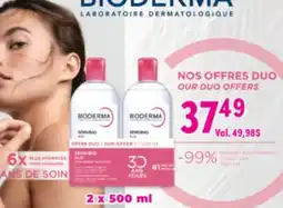 Familiprix BIODERMA, Micellar water duo, 2 x 500 ml offer