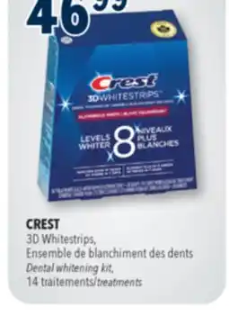 Familiprix CREST, Dental whitening kit, 14 treatments offer