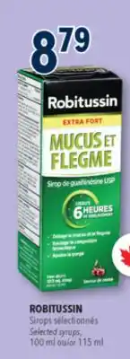 Familiprix ROBITUSSIN, Selected syrups, 100 ml or 115 ml offer