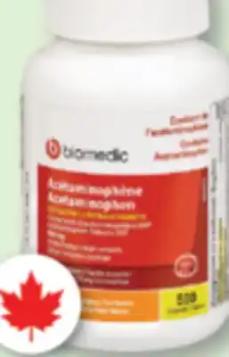 Familiprix Biomedic extra strength acetaminophen tablets for adults 500un offer
