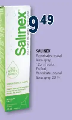 Familiprix SALINEX Nasal spray, 125 ml or ProText, Nasal spray, 20 ml offer