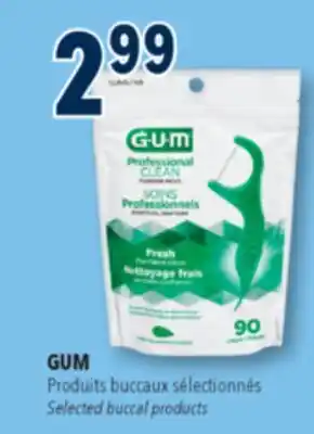 Familiprix GUM, Selected buccal products offer