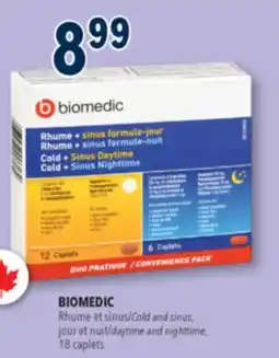 Familiprix BIOMEDIC, Cold and Sinus, 40 units offer