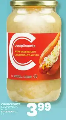 Marché Bonichoix COMPLIMENTS SAUERKRAUT offer