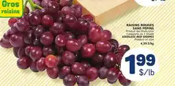 Marché Bonichoix SEEDLESS RED GRAPES offer