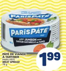 Marché Bonichoix PARIS PÂTÉ MEAT SPREAD offer