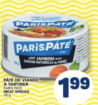 Marché Bonichoix PARIS PÂTÉ MEAT SPREAD offer