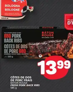 Marché Bonichoix BÂTON ROUGE FRESH PORK BACK RIBS offer