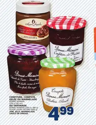 Marché Bonichoix BONNE MAMAN OR LAURA SECORD (600 g) JAM, JELLY, MARMALADE, SAUCE OR SPREAD offer