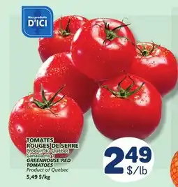 Marché Bonichoix GREENHOUSE RED TOMATOES offer