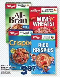 Marché Bonichoix KELLOGG'S CEREAL OR MEAL offer