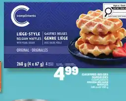 Marché Bonichoix COMPLIMENTS FROZEN BELGIAN WAFFLES offer