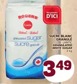 Marché Bonichoix SUCRE BLANC GRANULÉ GRANULÉ LANTIC LANTIC GRANULATED GRANULATED WHITE SUGAR offer