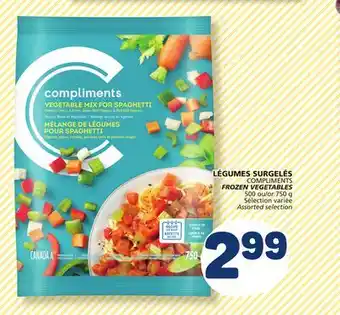Marché Bonichoix COMPLIMENTS FROZEN VEGETABLES offer