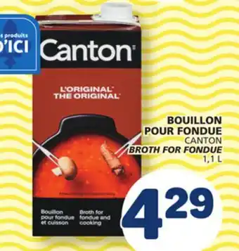 Marché Bonichoix CANTON BROTH FONDUE BROTH FOR FONDUE offer
