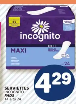 Marché Bonichoix INCOGNITO PADS offer