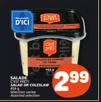 Marché Bonichoix C'EST PRÊT! SALAD OR COLESLAW offer