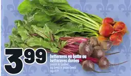 Metro BETTERAVES EN BOTTE OU BETTERAVES DORÉES | TOP BEETS OR GOLDEN BEETS offer