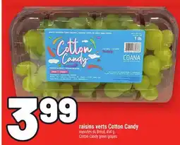Metro RAISINS VERTS COTTON CANDY | COTTON CANDY GREEN GRAPES offer