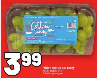 Metro RAISINS VERTS COTTON CANDY | COTTON CANDY GREEN GRAPES offer