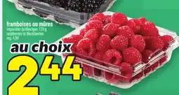 Metro FRAMBOISES OU MÛRES | RASPBERRIES OR BLACKBERRIES offer