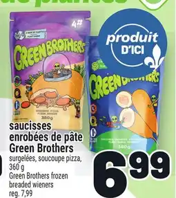 Metro SAUCISSES ENROBÉES DE PÂTE GREEN BROTHERS | GREEN BROTHERS FROZEN BREADED WIENERS offer
