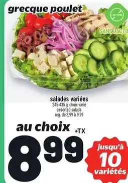 Metro SALADES VARIÉES | ASSORTED SALADS offer