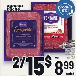 Metro BOEUF HACHÉ MAIGRE FAMILLE FONTAINE | FONTAINE FAMILLY LEAN GROUND BEEF offer