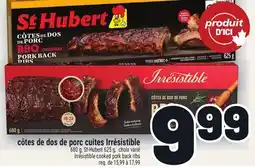 Metro CÔTES DE DOS DE PORC CUITES IRRÉSISTIBLE | IRRÉSISTIBLE COOKED PORK BACK RIBS offer