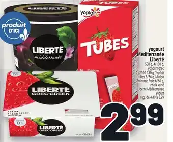 Metro LIBERTÉ MÉDITERRANÉE YOGURT offer