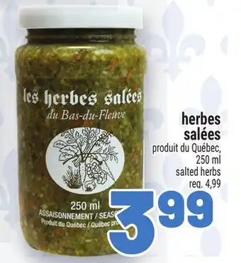 Metro HERBES SALÉES | SALTED HERBS offer