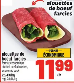 Metro ALOUETTES DE BOEUF FARCIES | STUFFED BEEF ALOUETTES offer