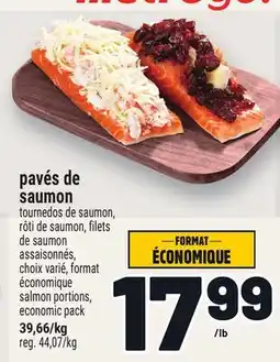 Metro PAVÉS DE SAUMON | SALMON PORTIONS offer