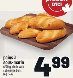 Metro PAINS À SOUS-MARIN | SUBMARINE BUNS offer
