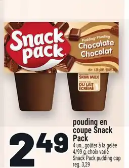 Metro POUDING EN COUPE SNACK PACK | SNACK PACK PUDDING CUP offer